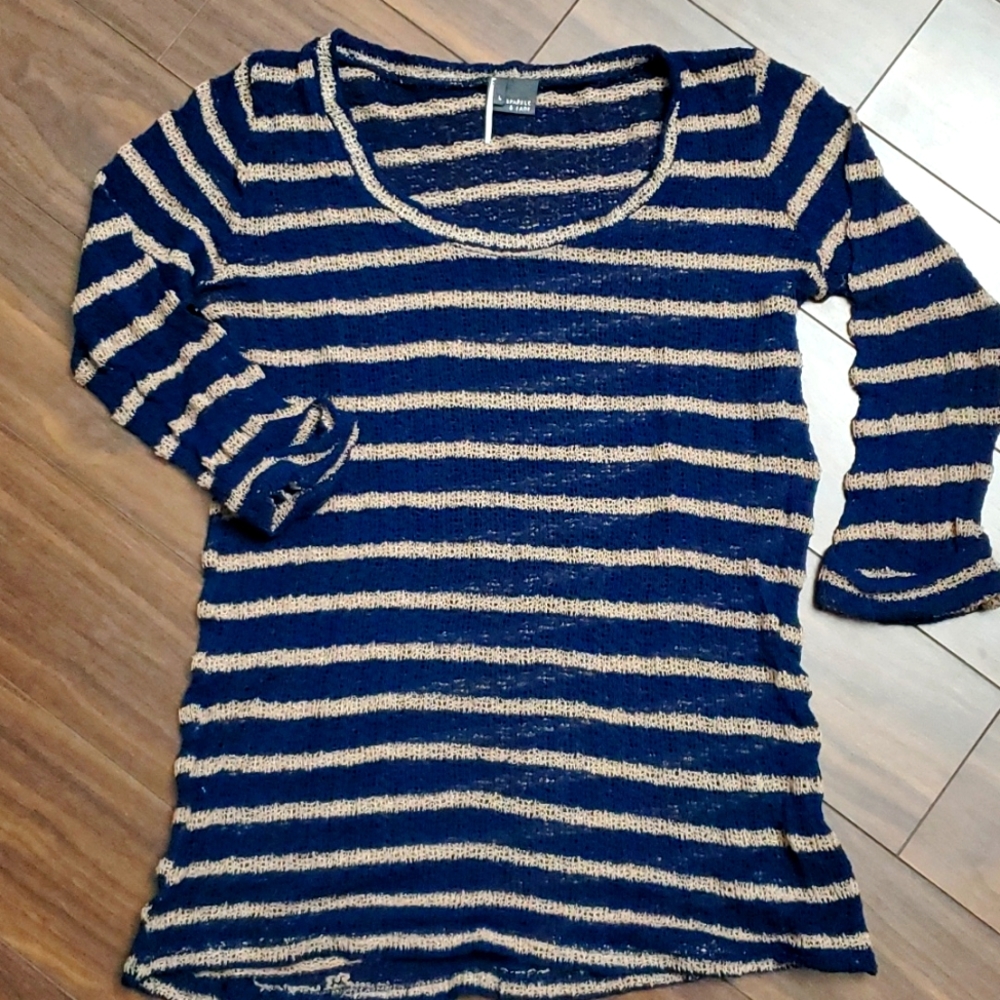 Sparkle and Fade Sheer Top, size Large